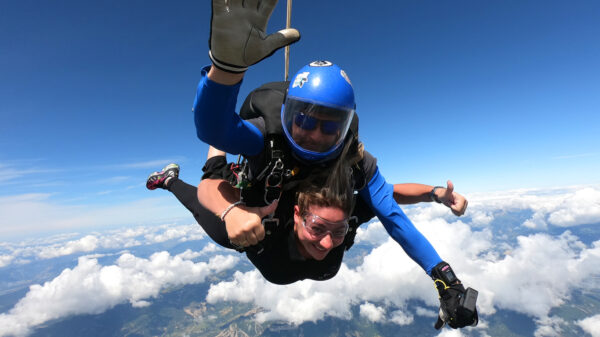 Saut tandem vidéo